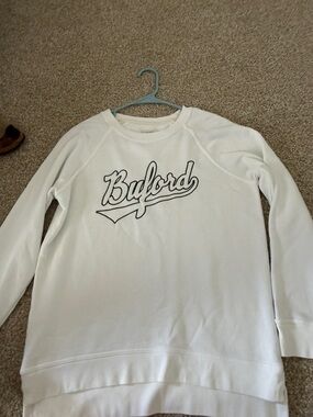 League Cream and Black Logo Crewneck